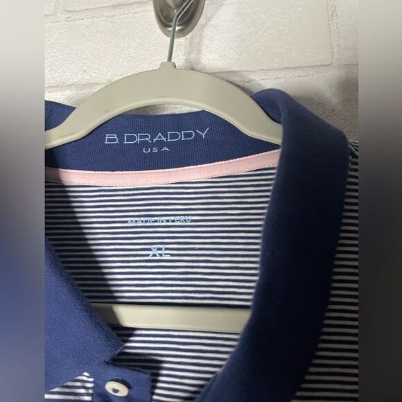 Men's B.Draddy USA Pop Polo in Blue Combo Size  Size XL - Picture 3 of 11